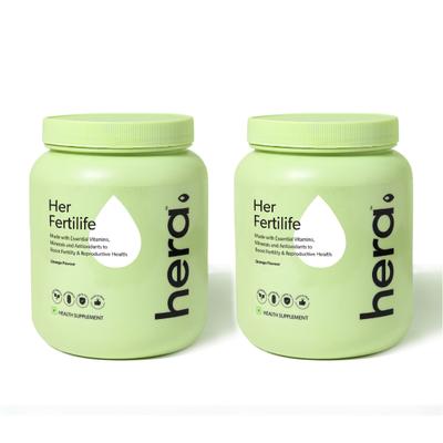 Hera Her Fertilife Health Supplement Powder - Orange flavour (Pack of 2 X 300 gm) 1's - Multi-Vitamins