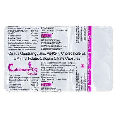 CALCIMATE CQ Capsule 10's - Supplements-Vam
