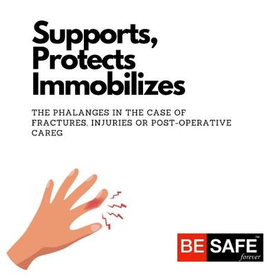 Be Safe Forever Finger Cot Splint (L) - Knee/Ankle/Leg/Foot Supports