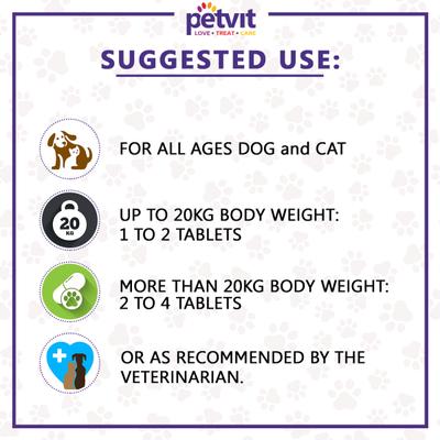 Petvit Skin Coat Tablets 60's - Petfood