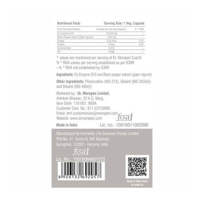 Dr. Morepen CoQ10 Capsule 60's - Multi-Vitamins