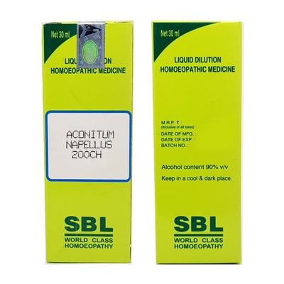 SBL Aconitum Napellus 200 Liquid 30 ml - Dilutions