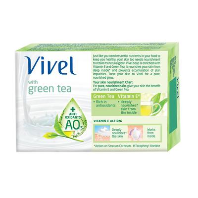 Vivel Green Tea Soap 100 gm - Soaps