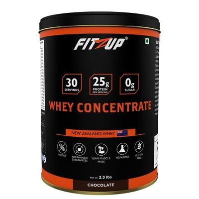 Fitzup Whey Concentrate - Chocolate Flavour 2.3 lb - Whey Proteins