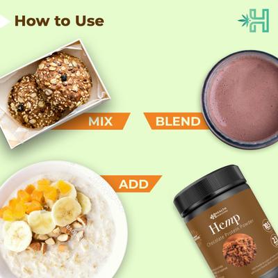 Health Horizons Hemp Protein Powder - Chocolate 500 gm - Workout Essentials