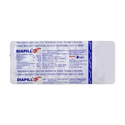 Diapill D3 Plus Tablet 10'S - Supplements-Vam