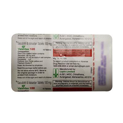 VALENTAS 100 Tablet 10's - Heart Failure-Ant