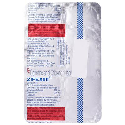 Zifexim Tablet 10'S - Bacterial Infections-Cep