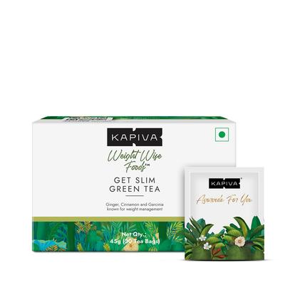 Kapiva Weight Wise Foods Get Slim Green Tea Bag 30's - Weight Loss