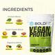 Boldfit Vegan Protein Powder - Chocolate Flavour 1 kg - Protein Drink