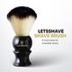 LetsShave Shaving Brush - Black - Shavers