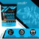 MuscleXP Pro Mass Gainer - Double Chocolate 1 kg - Weight Gain