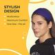 Boldfit Head Band - Purple 1's - Workout Essentials