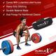 MuscleXP Leather Weight Lifting Gym Belt with Buckle Fitness Gym Back Support - Black (XL) 1's - Workout Essentials