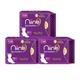 Niine Dry Comfort Sanitary Napkin with Biodegradable Disposable Bags - Ultra Thin XL+ (Pack of 3 x 15's) - Sanitary Napkins