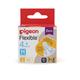 Pigeon Flexible Slim Neck 4+ Months Round Hole Nipple (M) 2's - Feeding & Nursing