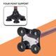 MCP Smart Folding & Height Adjustable Walking Stick (Led Flashlight + SOS Alarm) - 4 Legs - Walker & Walking Stick