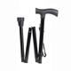 MCP Folding Walking Stick - Black - Wheelchairs & Walking Sticks