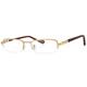 Klar Eye Half Rim Rectangle K-1011 Reading Glass - Gold (Optical Power +3.25) - Men Eyeglasses