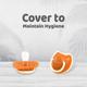 R for Rabbit Tusky Pacifier for kids of 6 months - Orange 1's - Pacifiers & Teethers