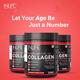 INLIFE Hydrolyzed Type 1 & 3 Collagen Peptides Powder - Strawberry Lemon Flavour 200 gm - Hair & Skin