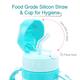 R For Rabbit Steebo Elephant Straw Sipper 300 ml - Blue - Feeding & Nursing