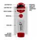 MuscleXP Power XP Gym Shaker - Transparent & Red 700 ml - Workout Essentials