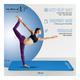 MuscleXP (10 mm) Thick NBR Material Yoga Mat - (Blue) 1's - Workout Essentials