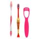 MAXI Oral Care Family Combo Pack - Soft (Oval Grip 2's + Goldie Junior 2's + Tongue Cleaner-No.1 2's) - Toothbrushes