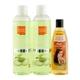 VLCC Silk Shine Shampoo 350 ml (Buy 1 Get 1) & Ayurveda Hair Oil Combo 820 ml - Shampoos