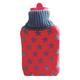 Meditive Hot Water Bottle with Cloth Cover - Red 1's - Hot Pack/Ice Bag