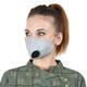 Smog Guard N95 Face Mask With One Valve (Adult Free Size) - Grey (Pack of 1) - Face Mask