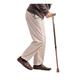 Entros Height Adjustable Walking Stick - Brown (KL920L) - Wheelchairs & Walking Sticks