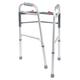 Entros Button Folding Walker - Silver (SC4001) - Wheelchairs & Walking Sticks