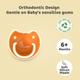 R for Rabbit Tusky Pacifier for kids of 6 months - Orange 1's - Pacifiers & Teethers