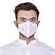 Smog Guard N95 Face Mask Without Valve (Adult Free Size) - White (Pack of 1) - Face Mask