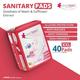 everteen XXL Sanitary Napkin Pads with Cottony-Soft Top Layer for Women, Enriched with Neem and Safflower - 1 Pack (40 Pads, 320mm) 1's - Sanitary Napkins
