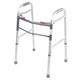 Entros Button Folding Walker - Silver (SC4001) - Wheelchairs & Walking Sticks