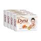 Dyna Beauty Soap - Milk Cream & Almond Oil(Pack of 4 x 125 gm) - Soaps
