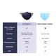 Livinguard Face Mask Street Without Valve (L) - Blue (Pack of 1) - Face Mask