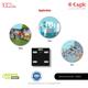 Eagle Digital Weighing Scale Color Changing Smart (EEF-2001A) - Black - Health Monitoring Devices