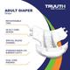 Truuth Adult Pull Up Diaper Pants (L) 10's - Adult Diapers & Pads