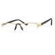 Klar Eye Full Rim Rectangle K-2011 Reading Glass - Gold  (Optical Power +3) - Men Eyeglasses
