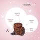 NourishVitals Dark Chocochip Chocolate Cookies 120 gm - Nutritional Bars