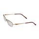 Vision Express 48945 Gold Rectangle Eyeglasses (Including Anti-Reflective Coating Lens) 1's - Wearables Eye Glasses