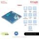 Eagle Digital Weighing Scale Slim Design (EEP-1002A) - Blue - Health Monitors And Equipment