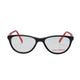 Vision Express 49070 Black Oval Eyeglasses (Including Anti-Reflective Coating Lens) 1's - Wearables Eye Glasses