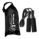 MuscleXP Skipping Rope (Jumping Rope) with Foam Handles - Black 1's - Gym Accessories