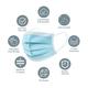 Indiklin 3Ply Face Mask 100's - Face Mask