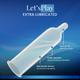 NottyBoy Let'sPlay Premium Lubricated Latex Condoms - Extra Lubricated 10's - Plain/Flavoured Condoms